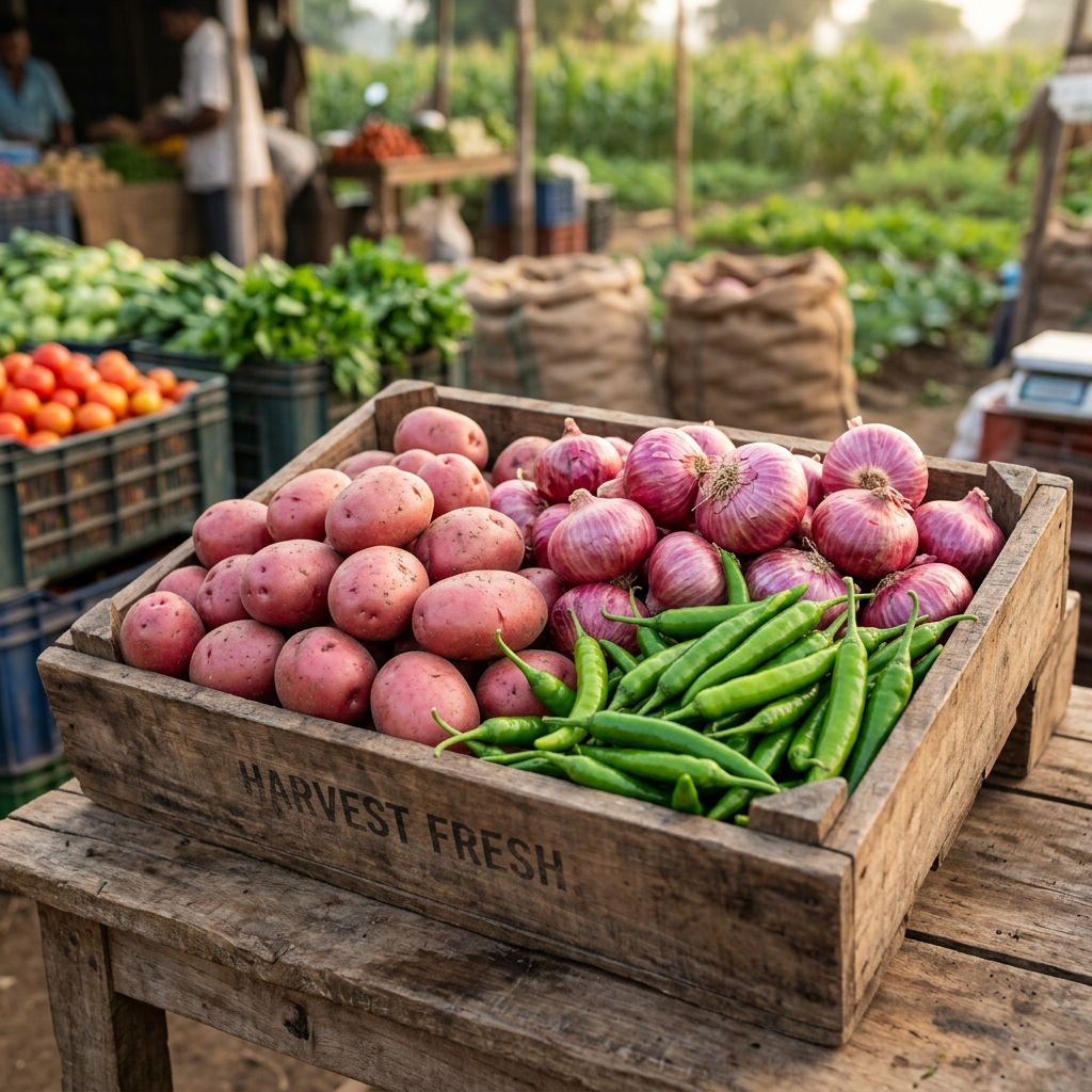 Fresh Vegetables and Potatoes